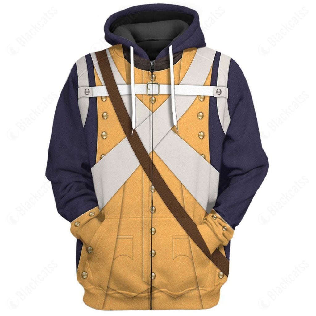 Historical American Infantry Full Marching Order 1776-1783 Apparel