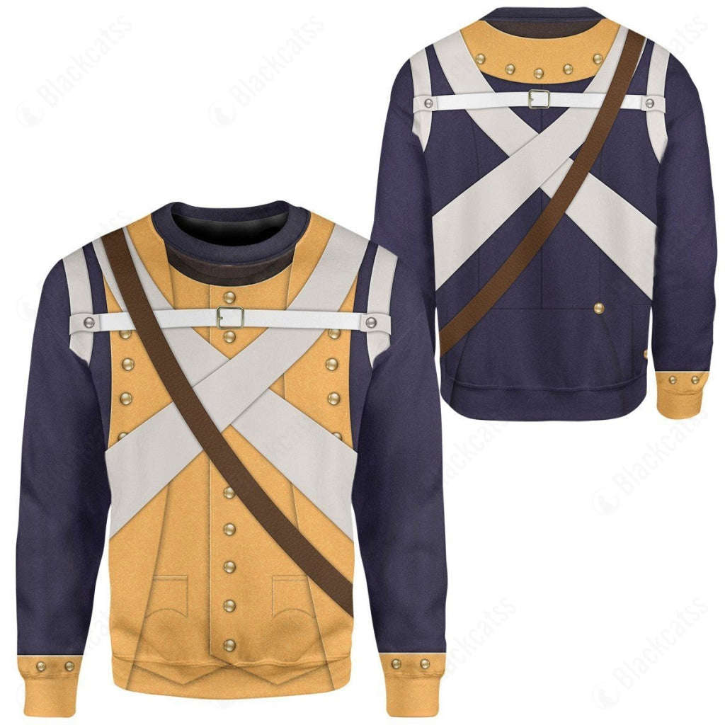 Historical American Infantry Full Marching Order 1776-1783 Apparel