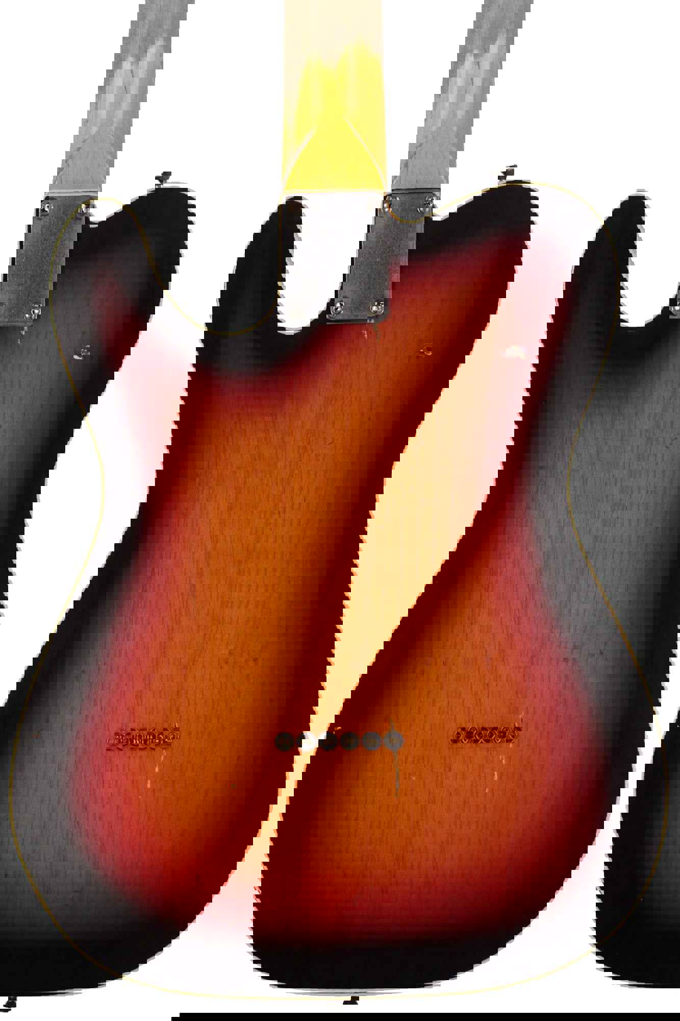 Nash T-2HB Guitar, Double Bound, 3 Tone Sunburst, Light Aging