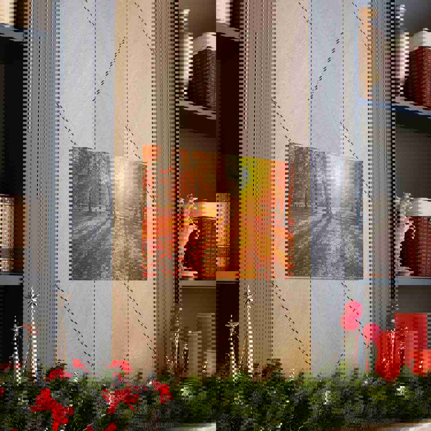 Sunrise Autumn Park Nature Wilderness Photography Canvas Wall Art for Home Decor