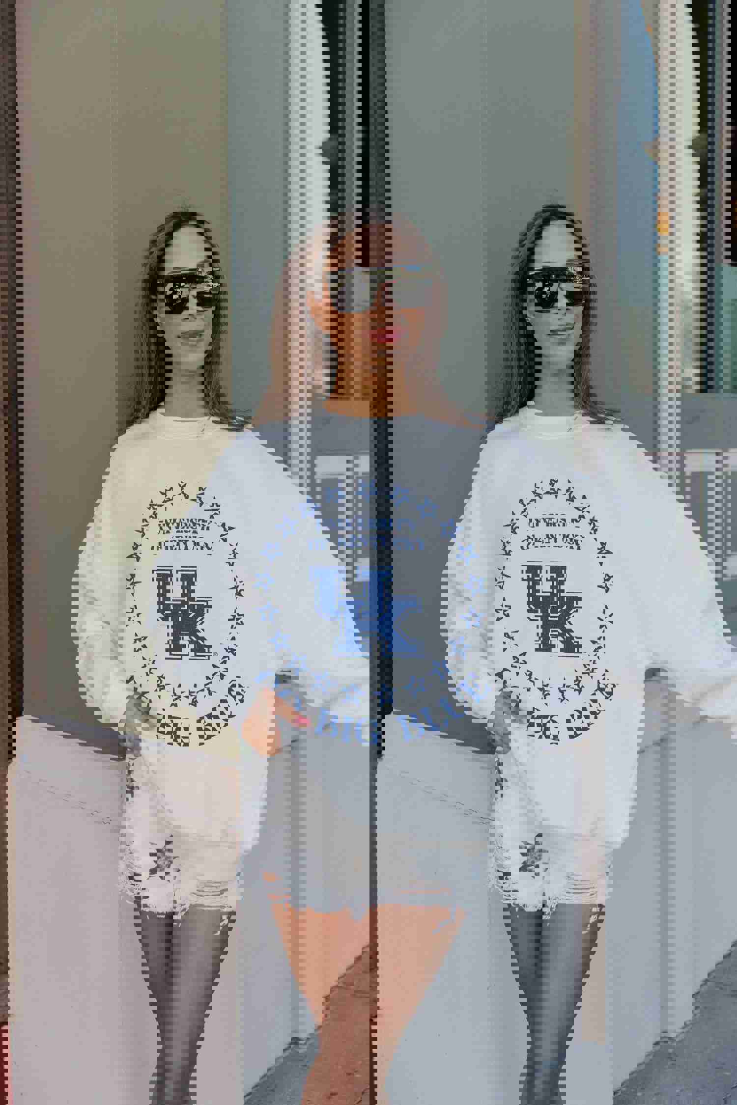 KENTUCKY WILDCATS SUPERSTAR PREMIUM FLEECE DROP SHOULDER CREWNECK PULLOVER