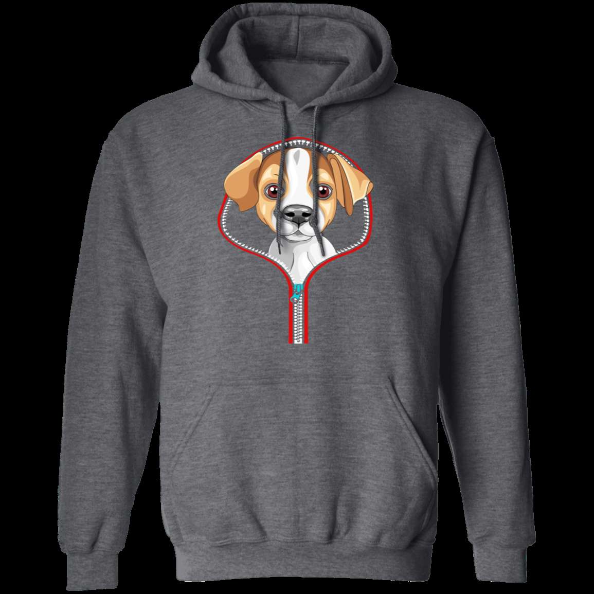JACK RUSSELL ZIP-DOWN LADIES Pullover Hoodie 8 oz