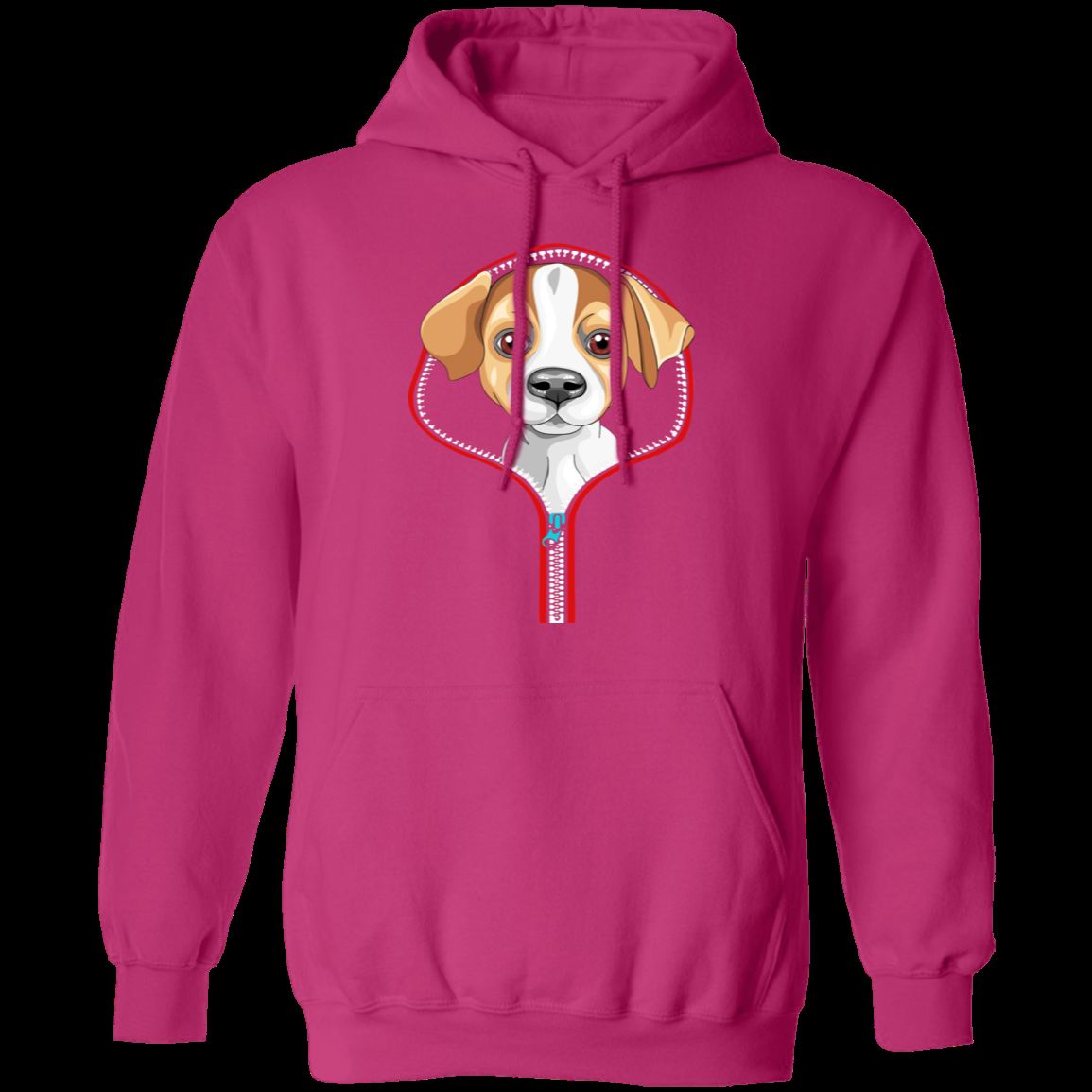 JACK RUSSELL ZIP-DOWN LADIES Pullover Hoodie 8 oz