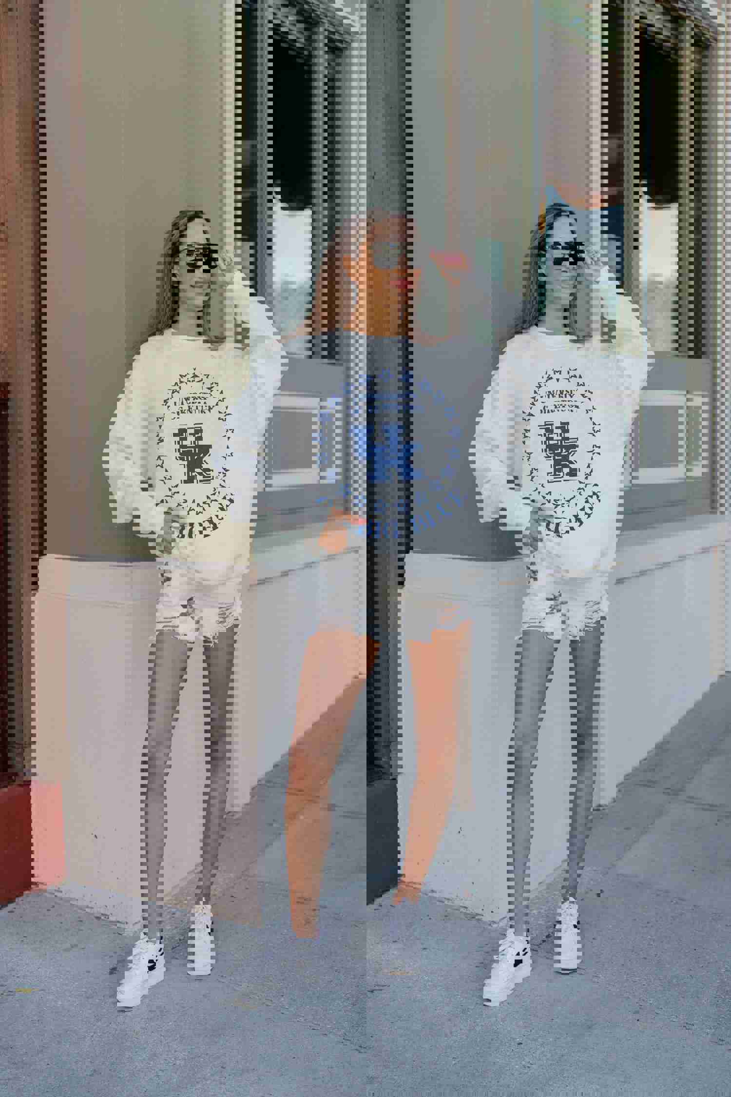 KENTUCKY WILDCATS SUPERSTAR PREMIUM FLEECE DROP SHOULDER CREWNECK PULLOVER