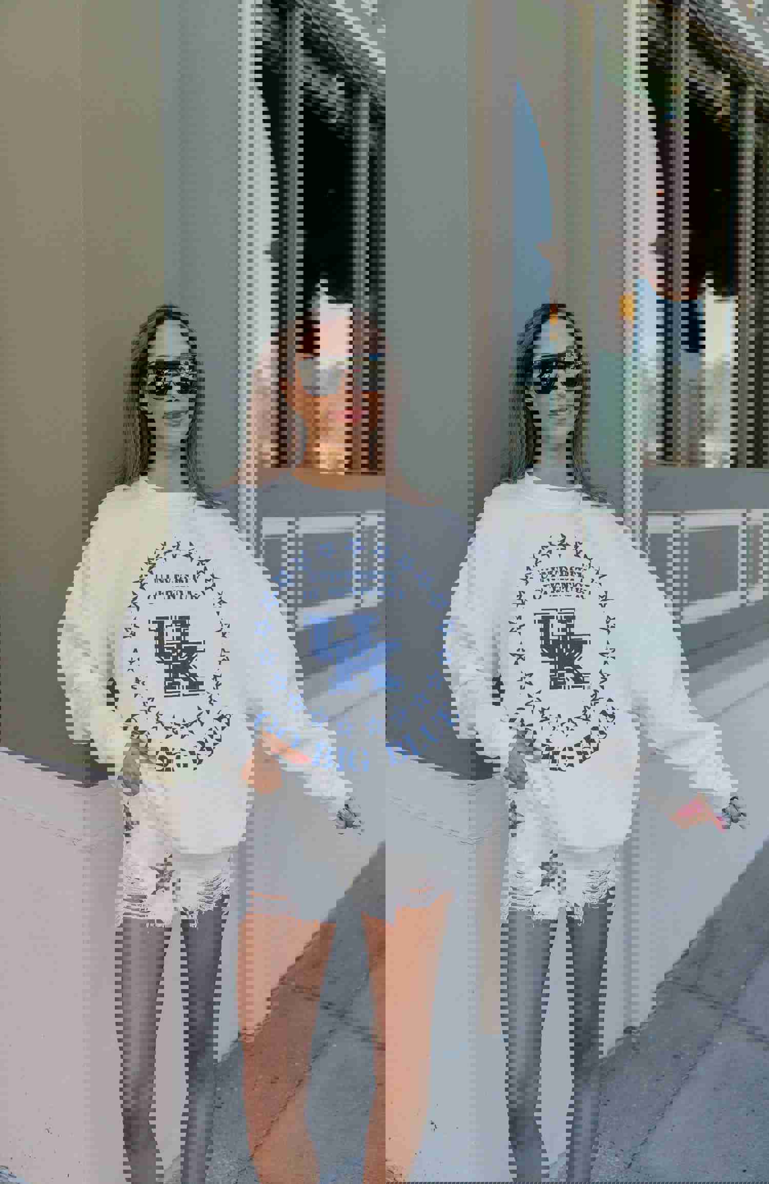 KENTUCKY WILDCATS SUPERSTAR PREMIUM FLEECE DROP SHOULDER CREWNECK PULLOVER