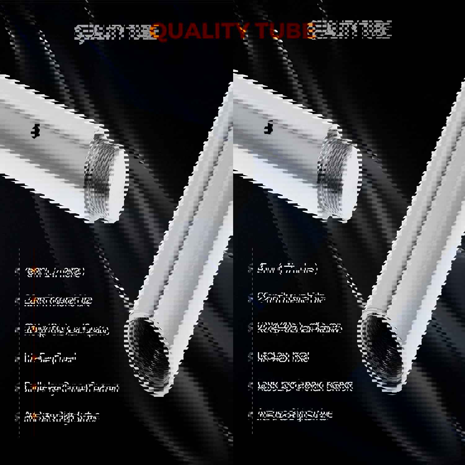 Professional Spinning & Static Stripper Pole for Home Gym, Club, and Party - Adjustable Height 2.235-2.745m