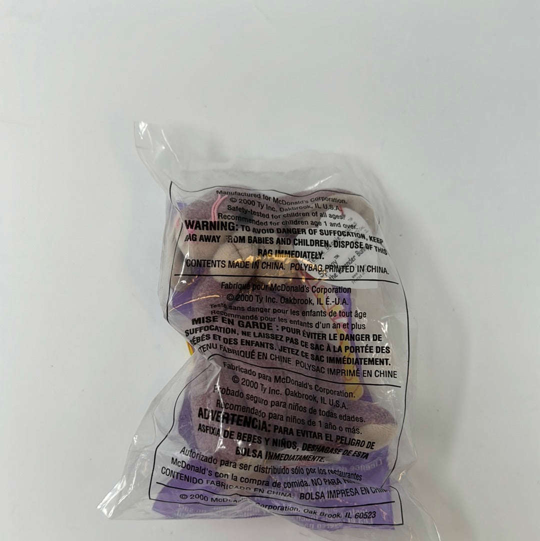 2000 McDonalds Happy Meal TY Springy The Lavender Bunny Beanie Baby Toy #17