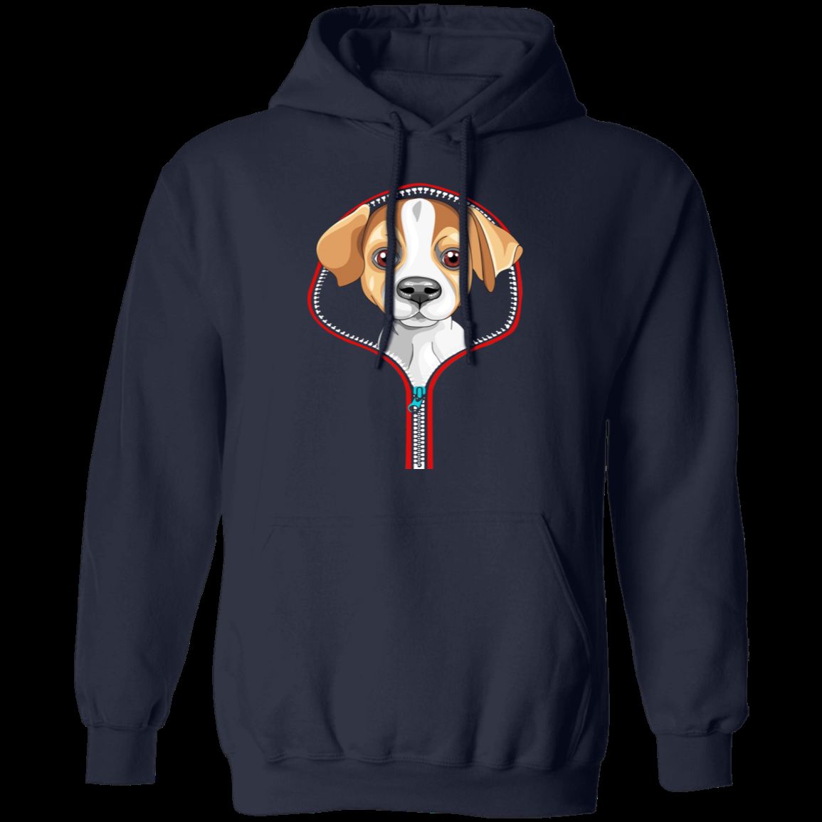 JACK RUSSELL ZIP-DOWN LADIES Pullover Hoodie 8 oz