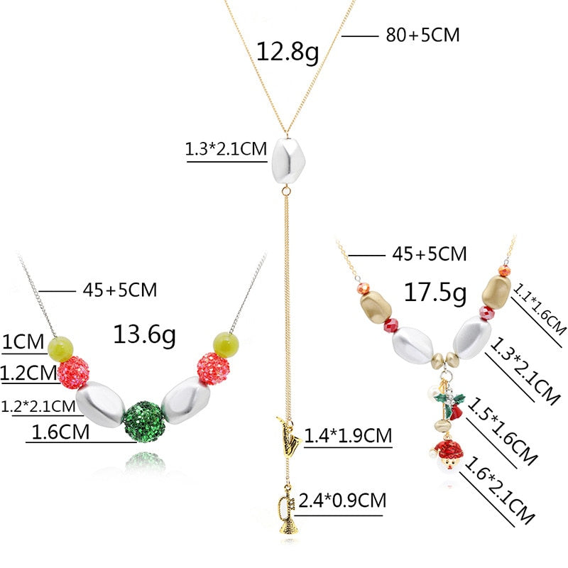 Christmas Necklaces for Women, Girls, and Children - Festive Holiday Jewelry Gift