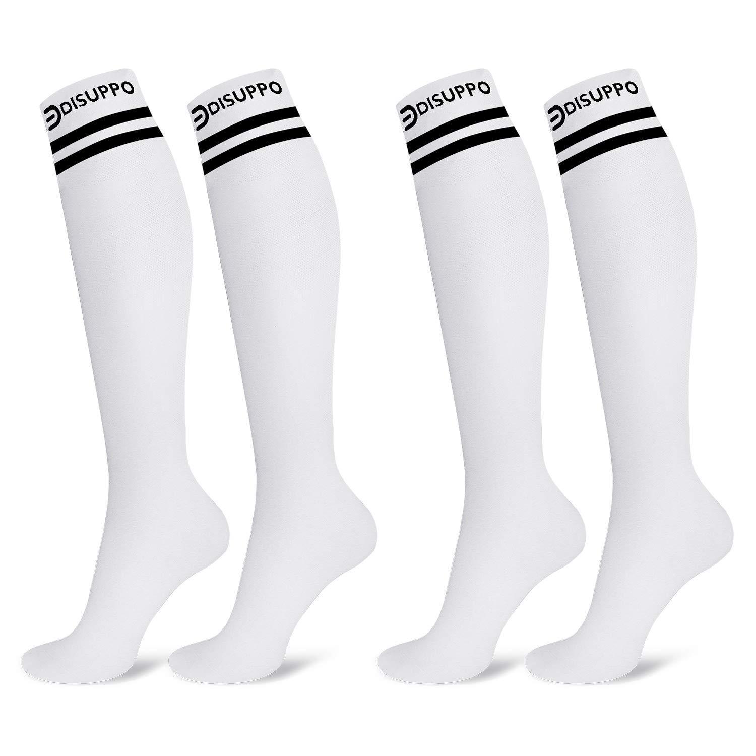 Non-slip Soccer Socks for Men and Women - Long Sports Team Socks with Cushioning