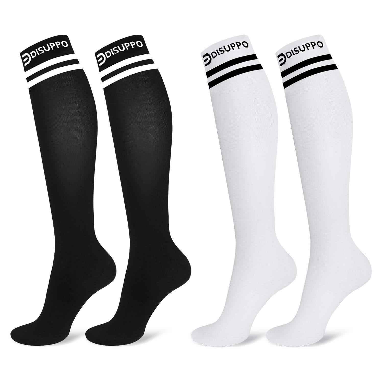 Non-slip Soccer Socks for Men and Women - Long Sports Team Socks with Cushioning