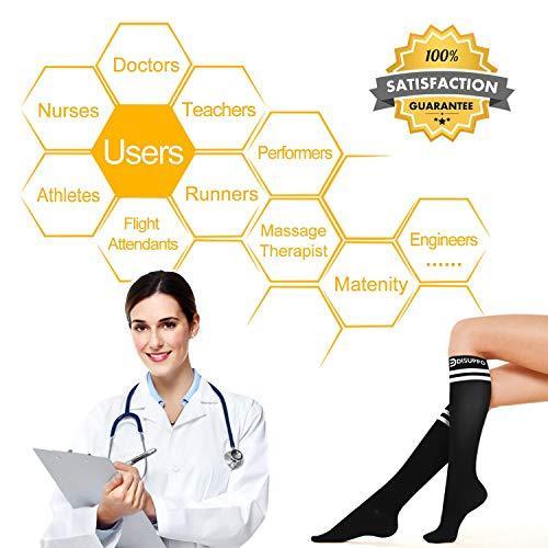 Non-slip Soccer Socks for Men and Women - Long Sports Team Socks with Cushioning