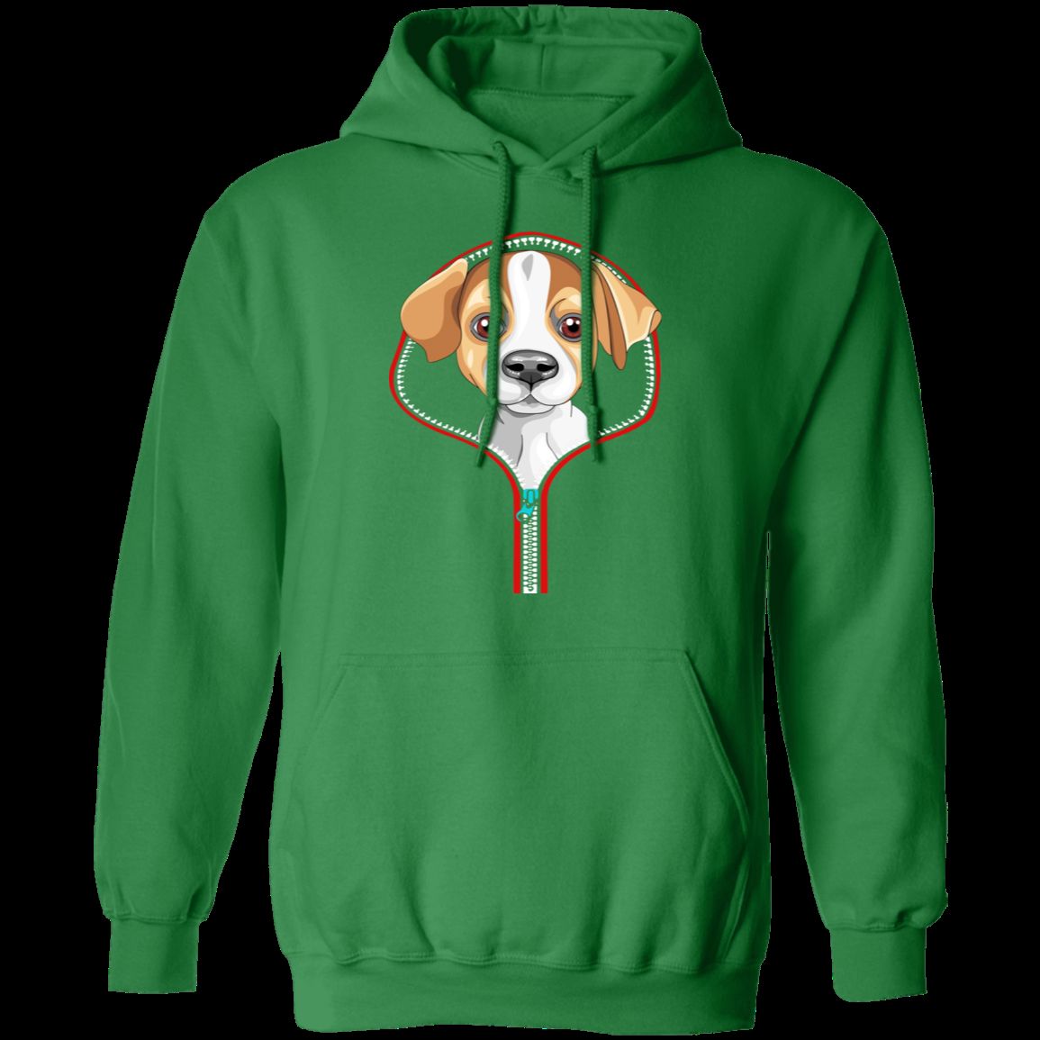 JACK RUSSELL ZIP-DOWN LADIES Pullover Hoodie 8 oz