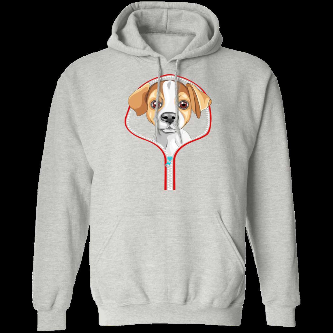 JACK RUSSELL ZIP-DOWN LADIES Pullover Hoodie 8 oz