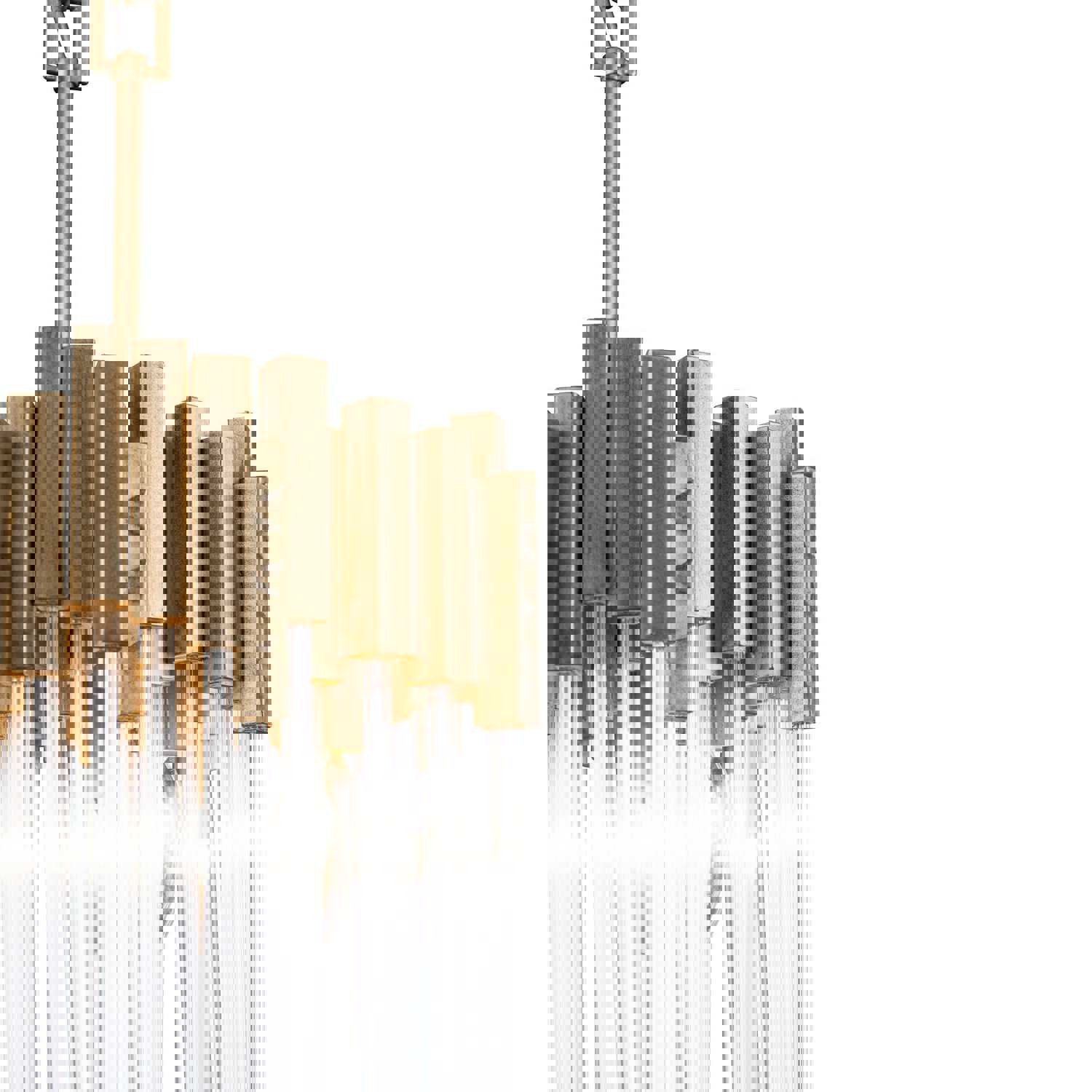 Matrix 3-Lt Pendant - Havana Gold