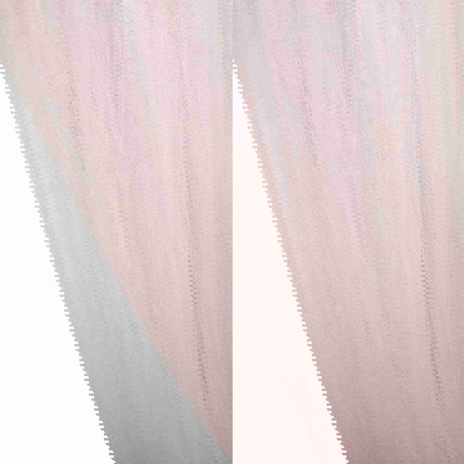 Reversible Sheer Tulle Satin Backdrop Curtain Panel with Rod Pocket - 5ft x 10ft