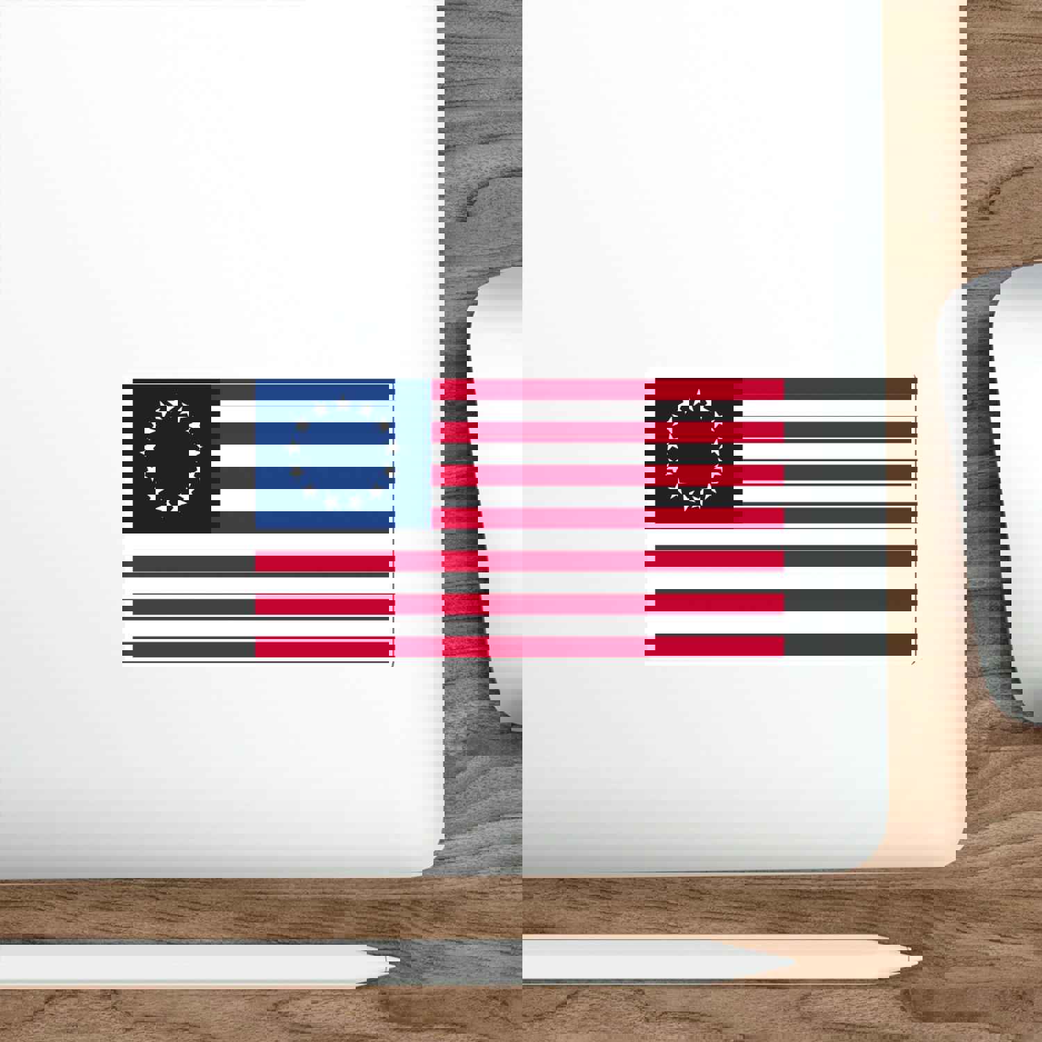 Betsy Ross Flag Sticker - Indoor & Outdoor Use