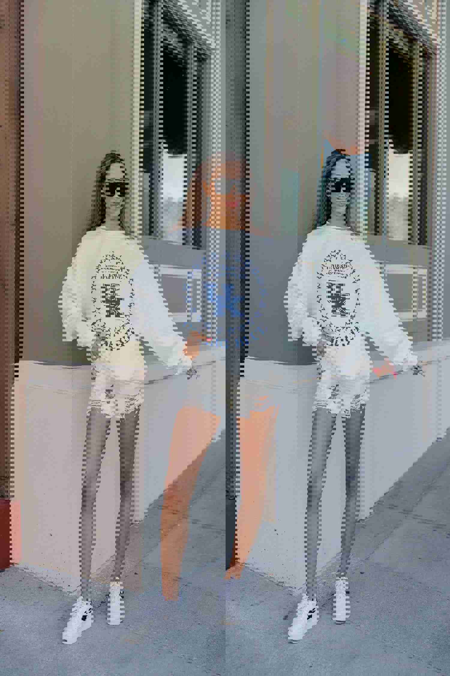 KENTUCKY WILDCATS SUPERSTAR PREMIUM FLEECE DROP SHOULDER CREWNECK PULLOVER