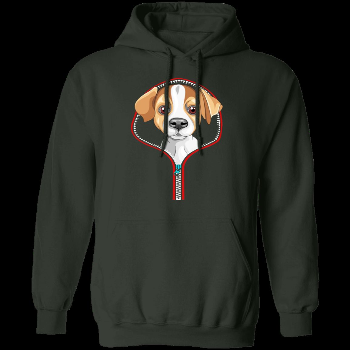 JACK RUSSELL ZIP-DOWN LADIES Pullover Hoodie 8 oz
