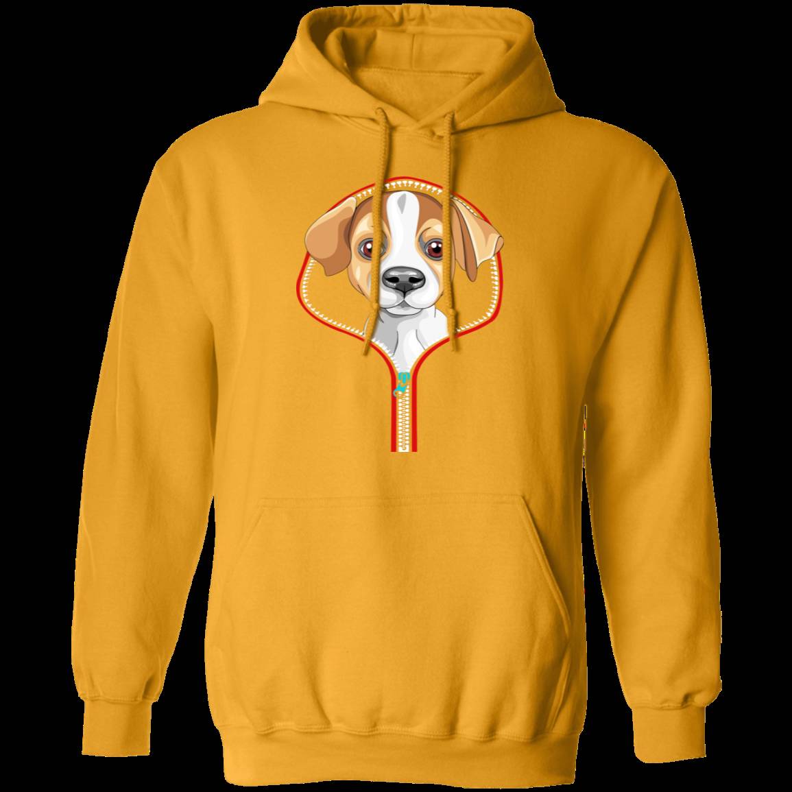 JACK RUSSELL ZIP-DOWN LADIES Pullover Hoodie 8 oz