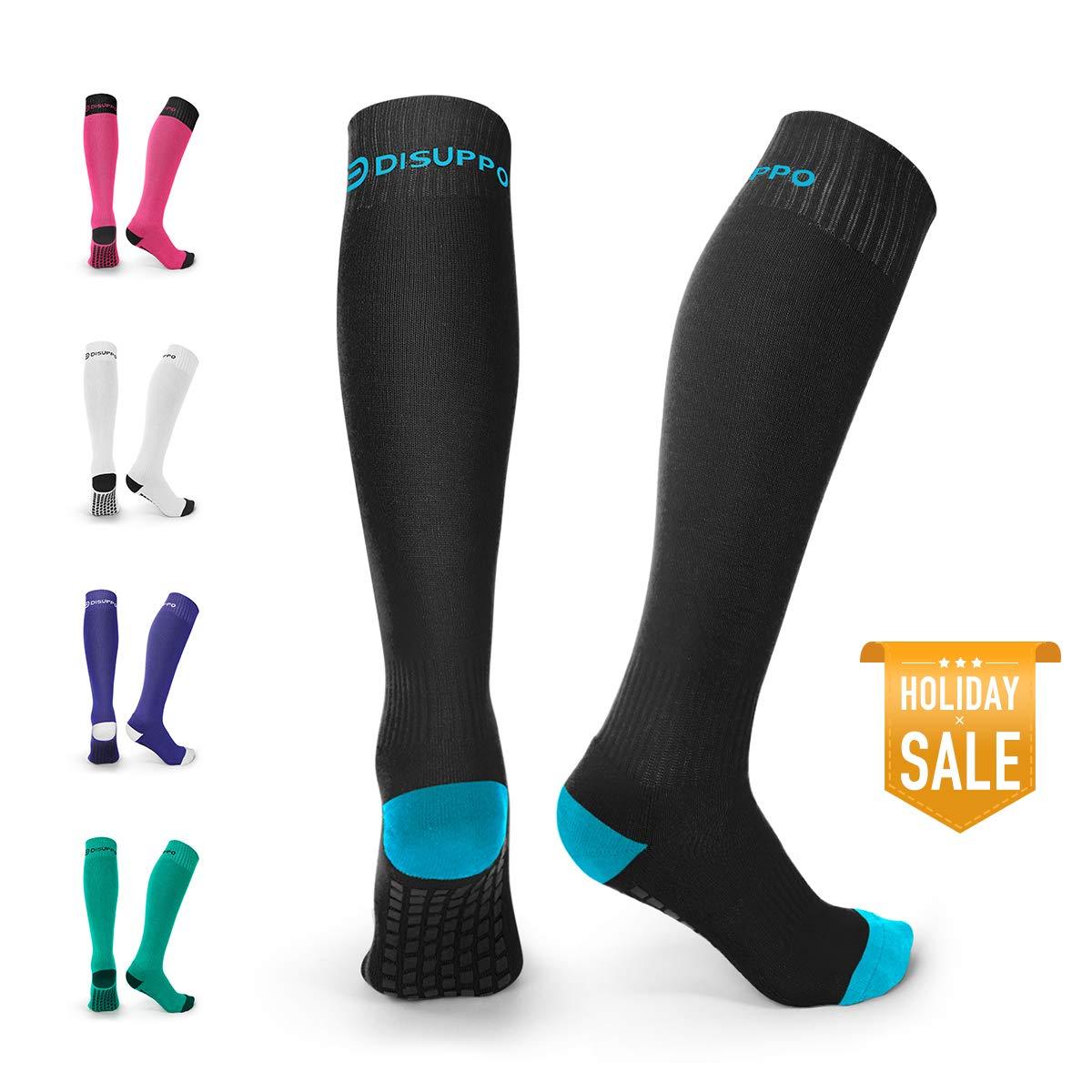 Non-slip Soccer Socks for Men and Women - Long Sports Team Socks with Cushioning