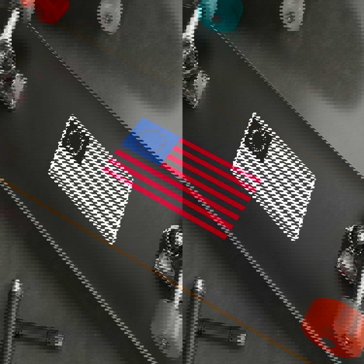 Betsy Ross Flag Sticker - Indoor & Outdoor Use