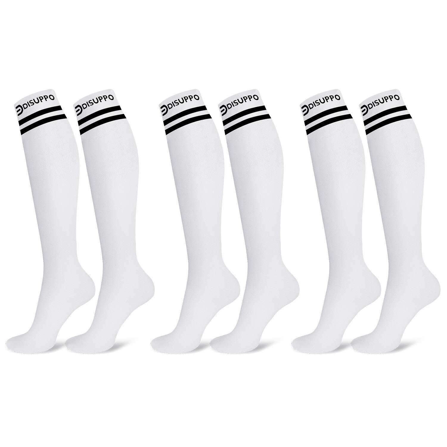 Non-slip Soccer Socks for Men and Women - Long Sports Team Socks with Cushioning