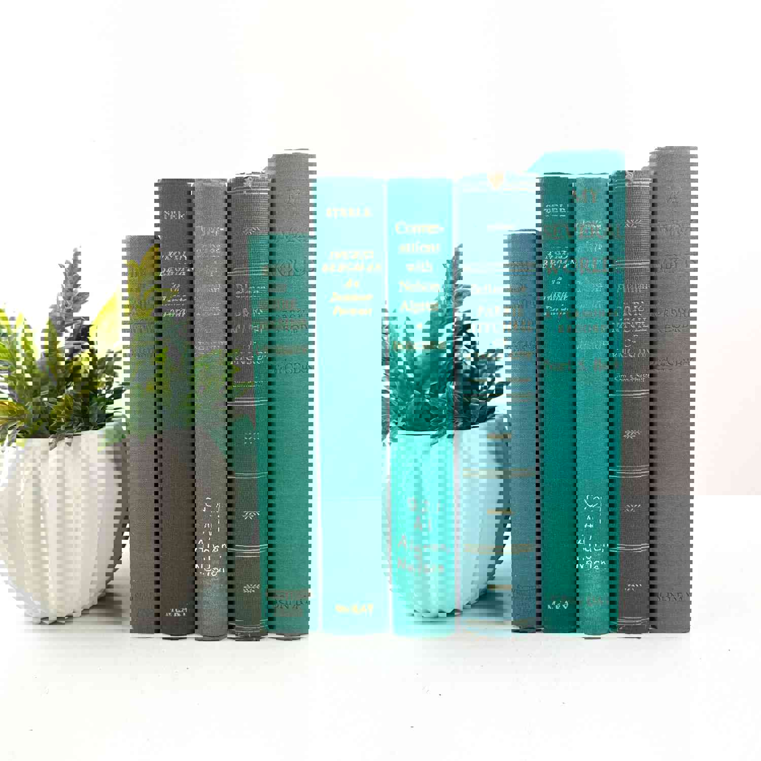 Turquoise Book Set for Home Decor