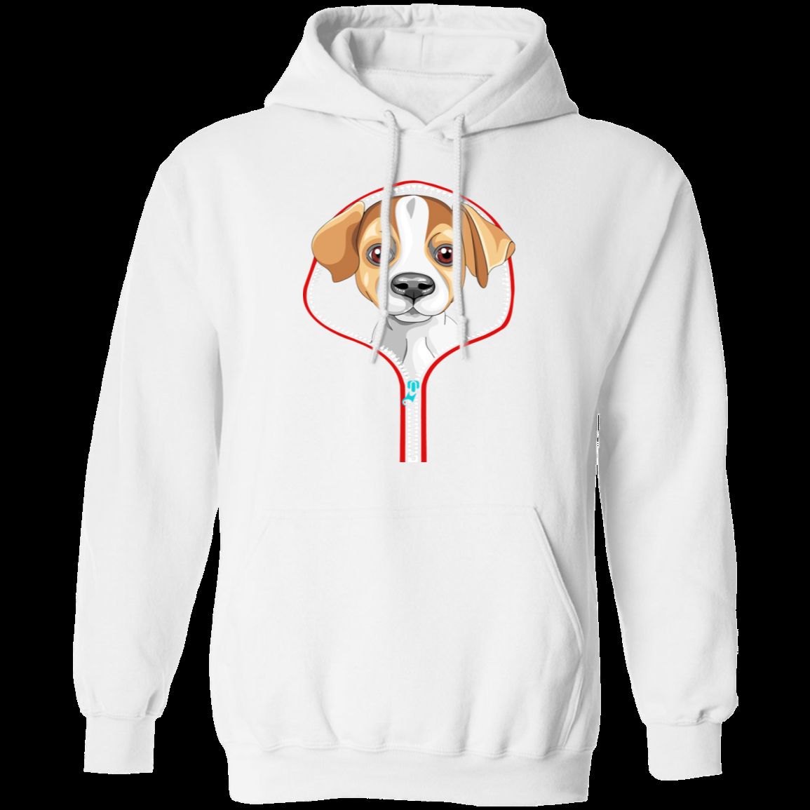JACK RUSSELL ZIP-DOWN LADIES Pullover Hoodie 8 oz