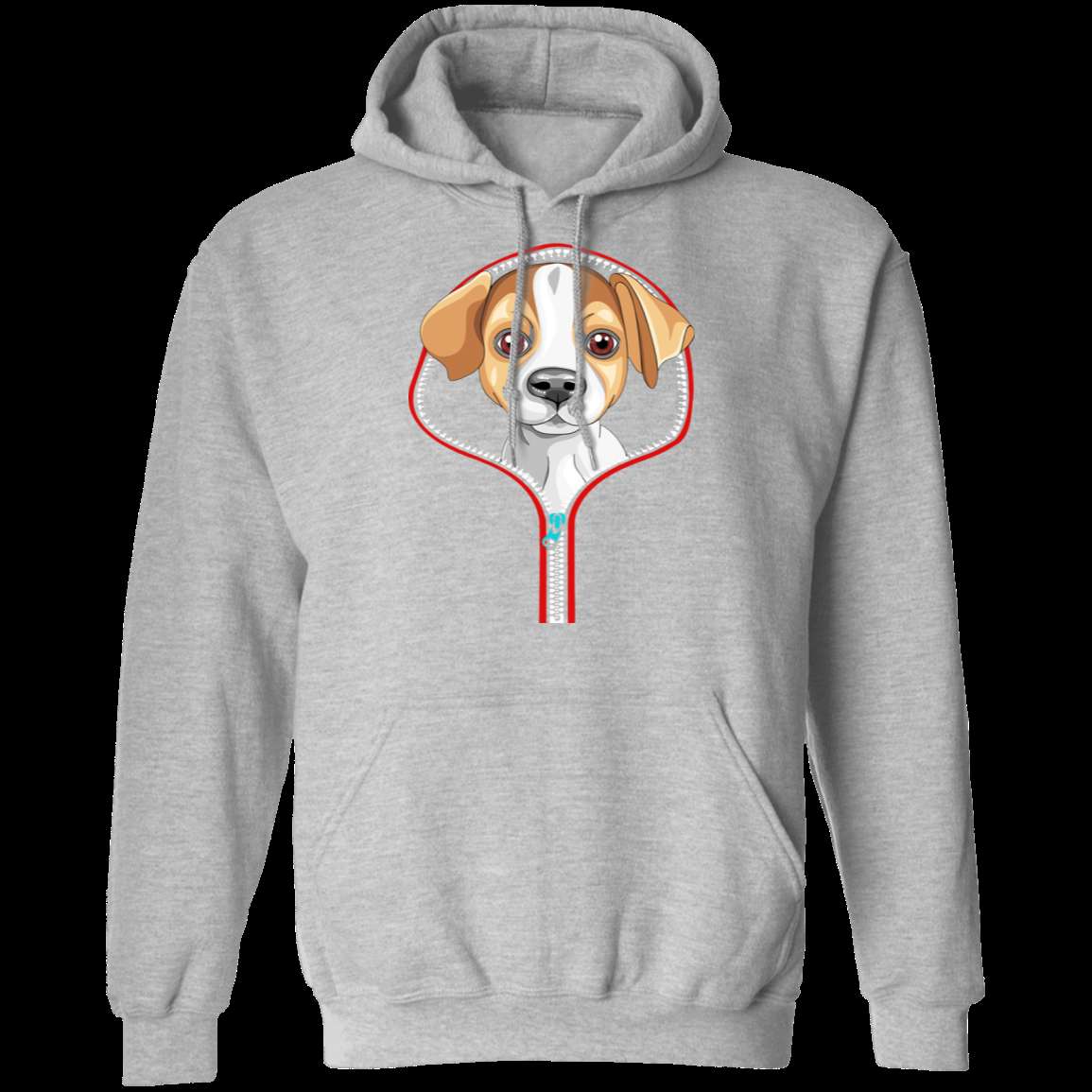 JACK RUSSELL ZIP-DOWN LADIES Pullover Hoodie 8 oz