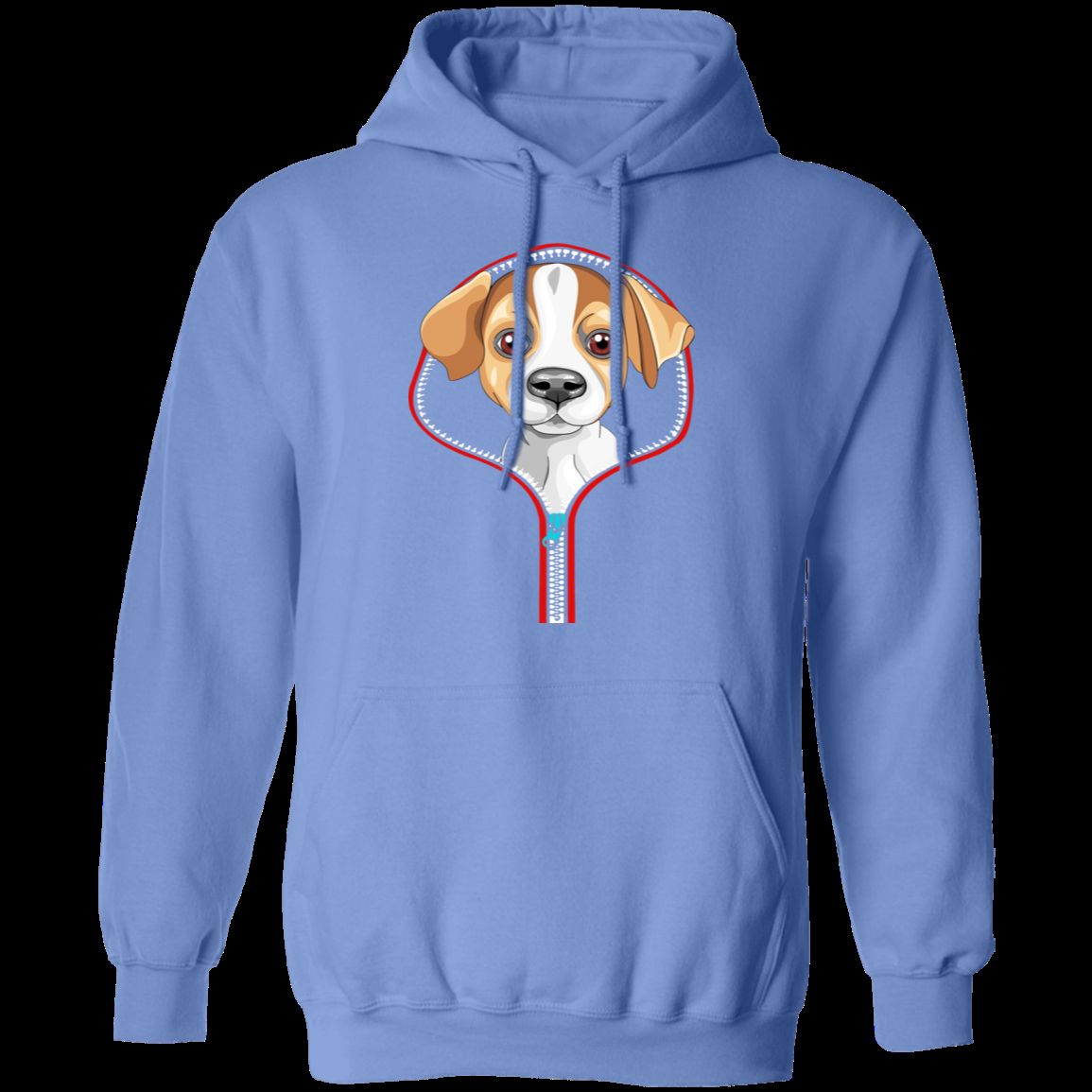 JACK RUSSELL ZIP-DOWN LADIES Pullover Hoodie 8 oz