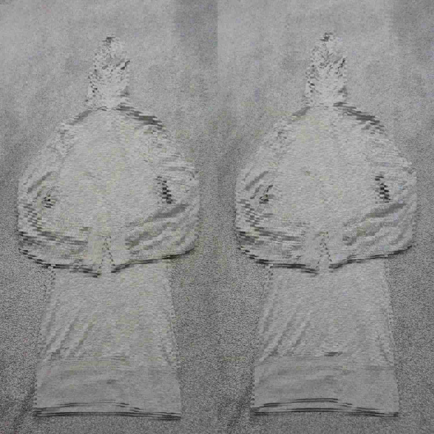 American Eagle Mens Hoodie Sweatshirt Athletic Fit Long Sleeve Heather Gray Size M