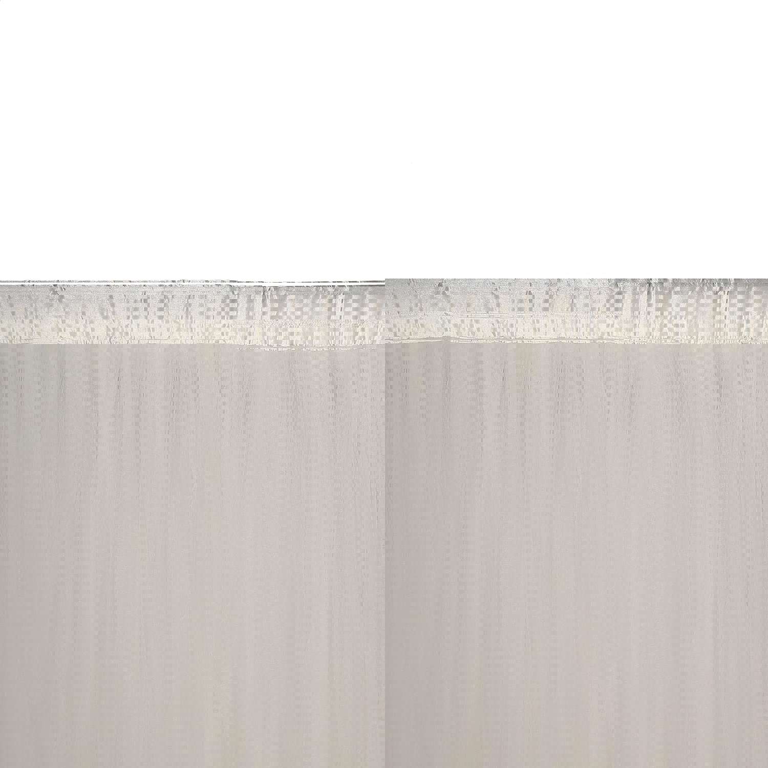 Reversible Sheer Tulle Satin Backdrop Curtain Panel with Rod Pocket - 5ft x 10ft