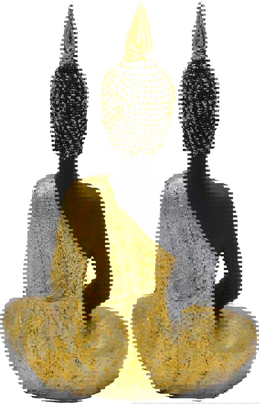 Golden Buddha Statue for Home Altar Shrine Meditation Room