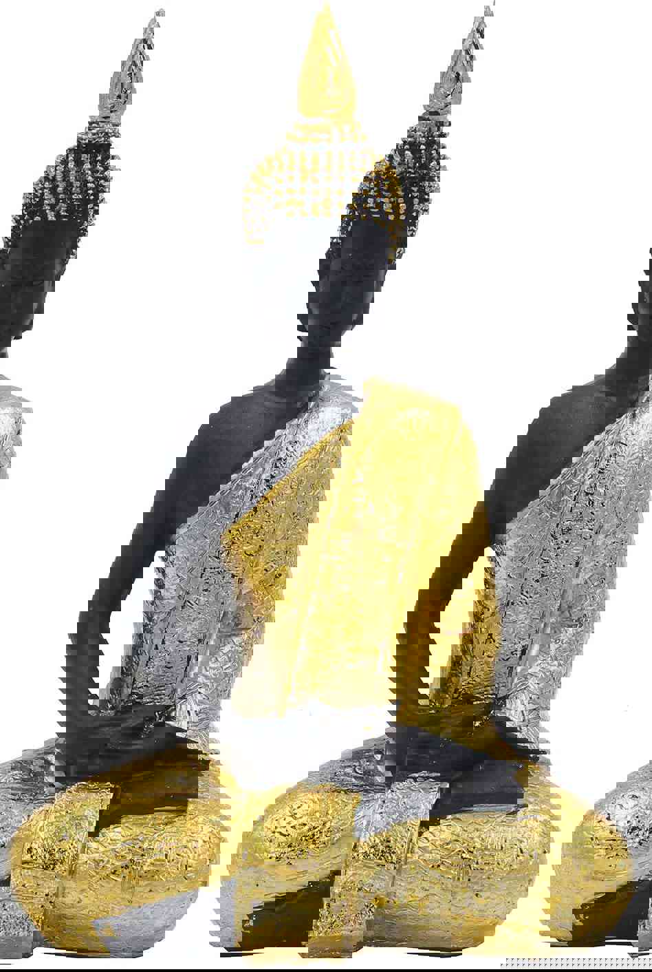 Golden Buddha Statue for Home Altar Shrine Meditation Room