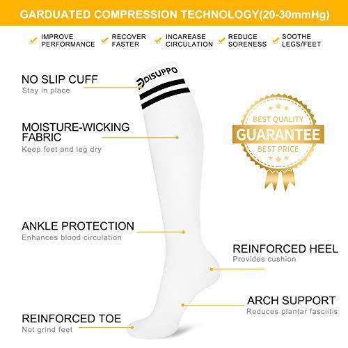 Non-slip Soccer Socks for Men and Women - Long Sports Team Socks with Cushioning