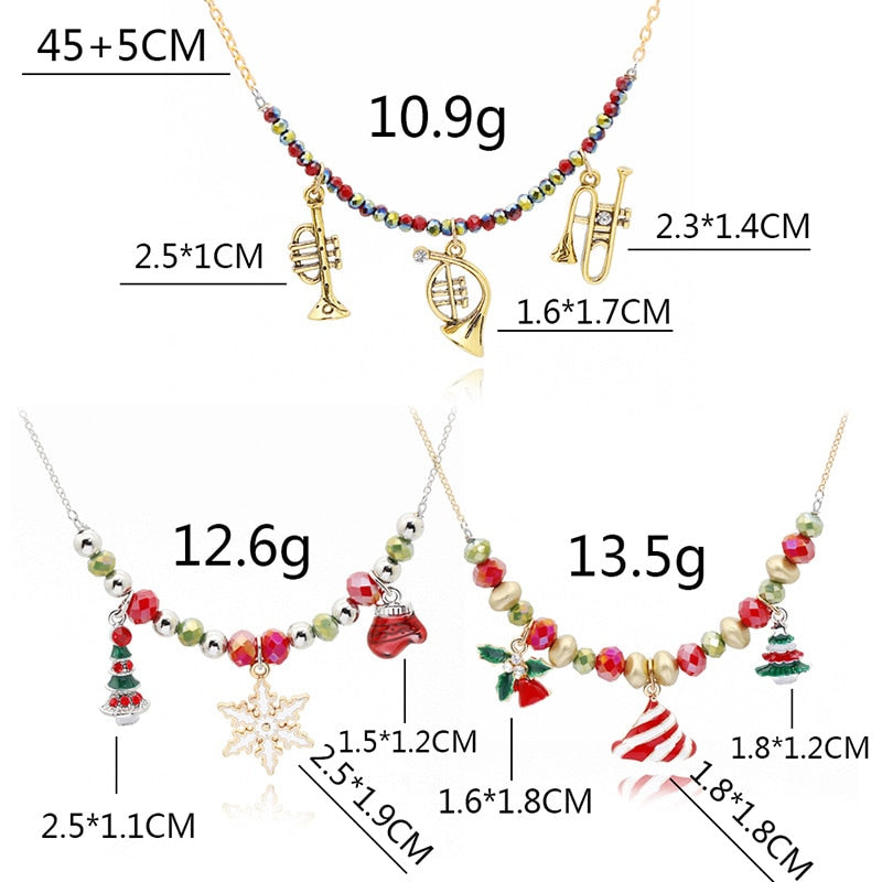 Christmas Necklaces for Women, Girls, and Children - Festive Holiday Jewelry Gift