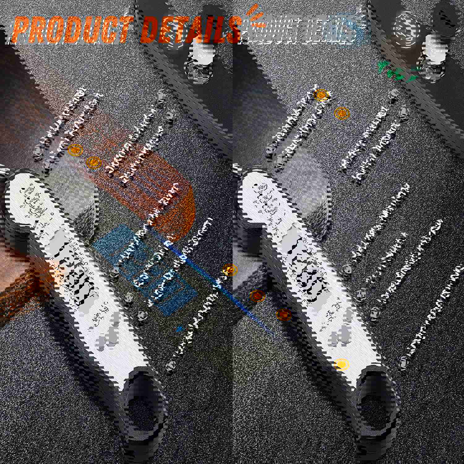 Digital Meat Thermometer - Waterproof Instant Read Food Thermometer for Cooking, Grilling, BBQ