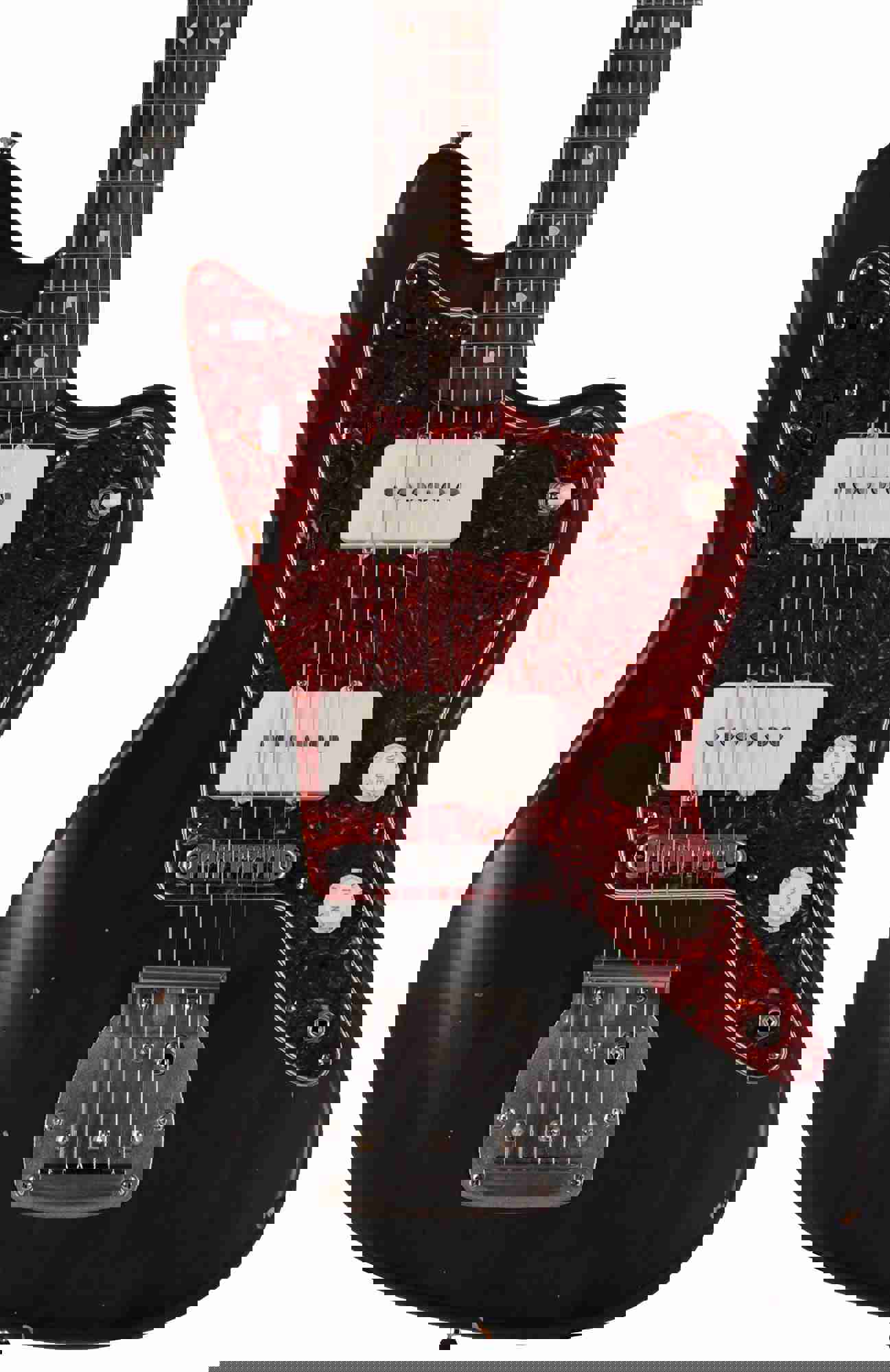 Nash JM-63 Jazzmaster Guitar, Black, Light Aging - Vintage Inspired Electric Guitar