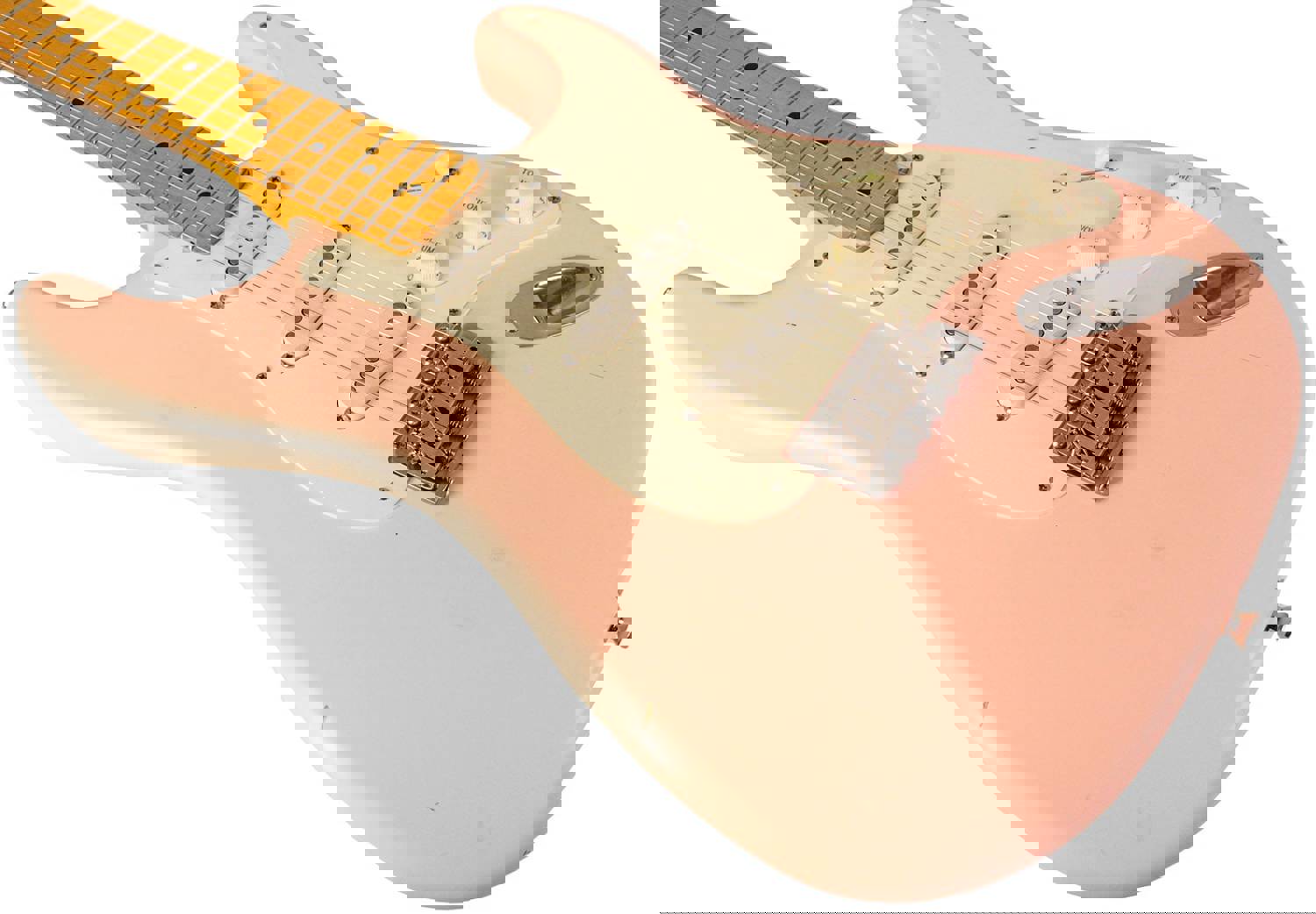 Nash S-57 Guitar, Shell Pink, Light Aging - Vintage Inspired Stratocaster