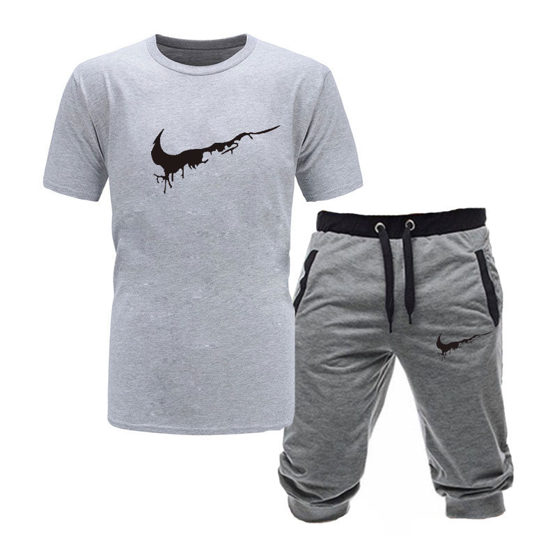 Two Pieces Sets T Shirts Shorts Set High-Quality Mens Fashion Clothing