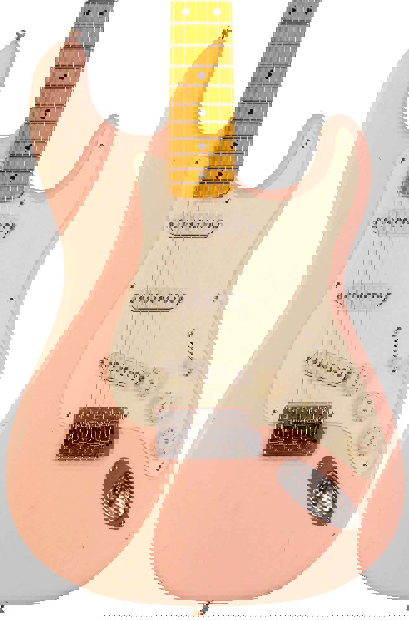 Nash S-57 Guitar, Shell Pink, Light Aging - Vintage Inspired Stratocaster