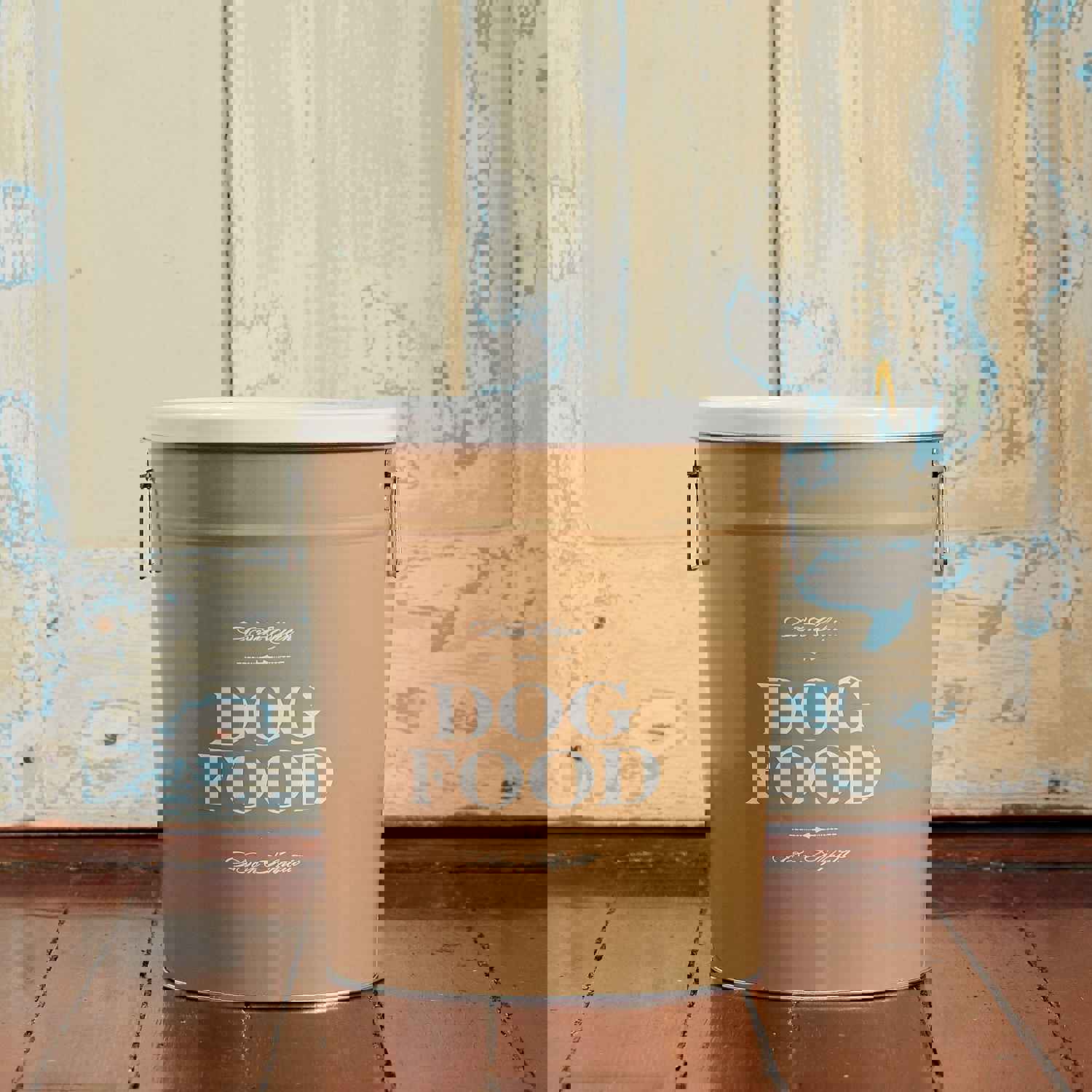 Taupe Bon Chien Dog Food Storage Canister