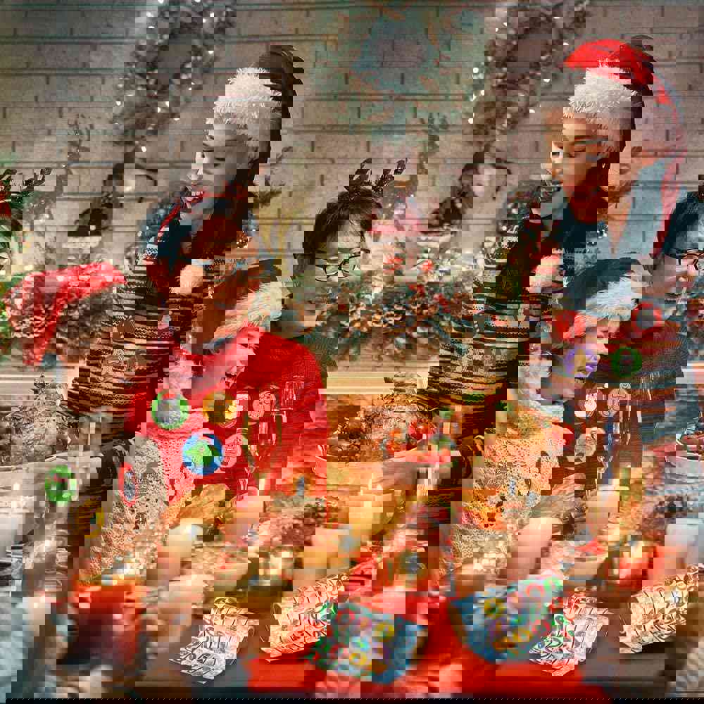 Holiday Roll Stickers Assortment - 500 Christmas Themed Stickers for Kids