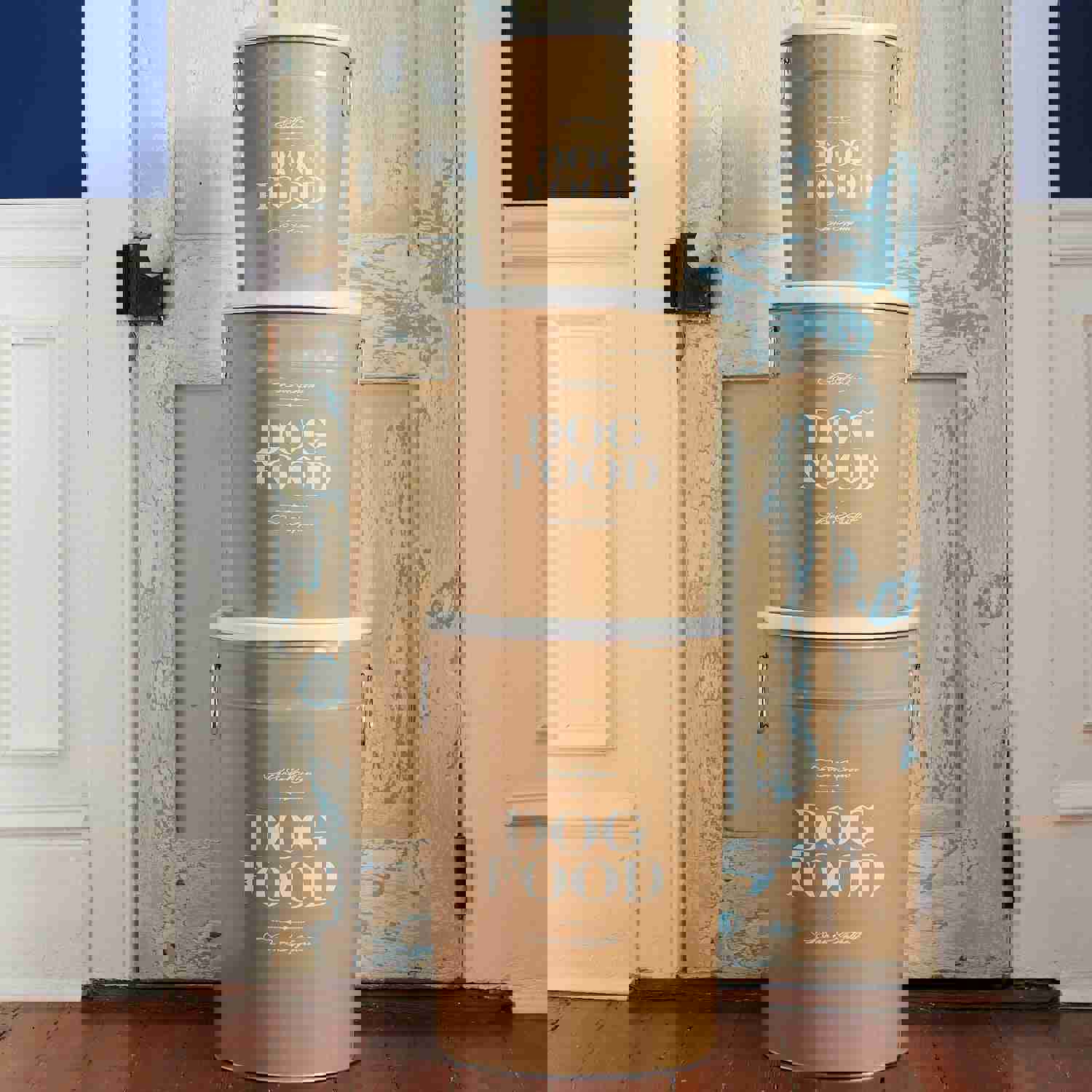 Taupe Bon Chien Dog Food Storage Canister