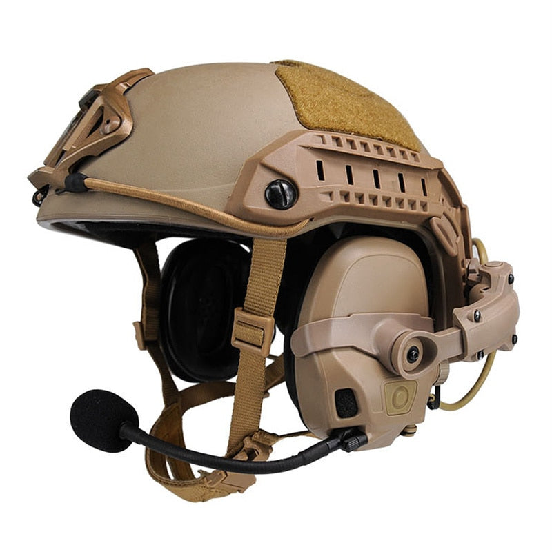 FCS Military AMP Tactical Helmet-mounted Noise Reduction Headphones