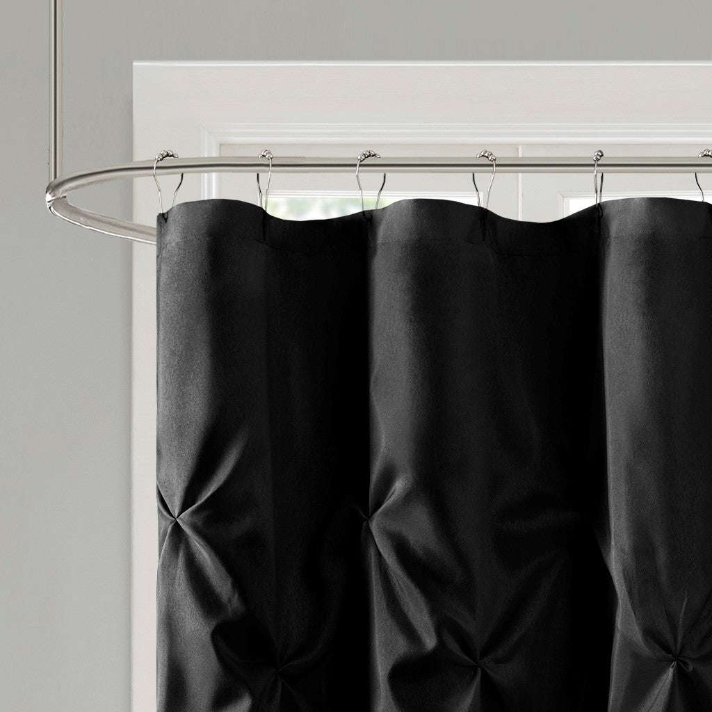 72L Laurel Tufted Semi-Sheer Shower Curtain