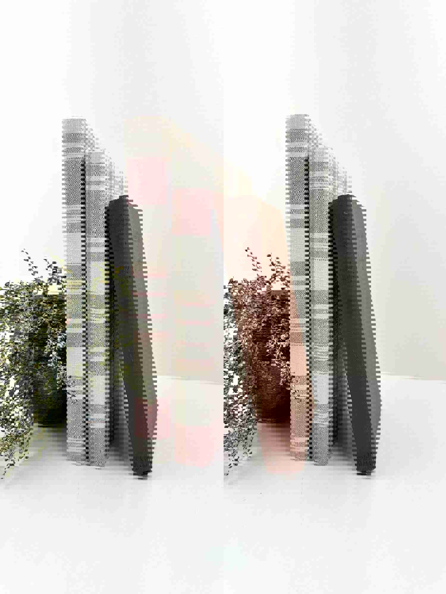 Brown and Cream Decorative Books for Shelf Decor