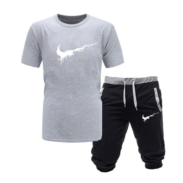 Two Pieces Sets T Shirts Shorts Set High-Quality Mens Fashion Clothing