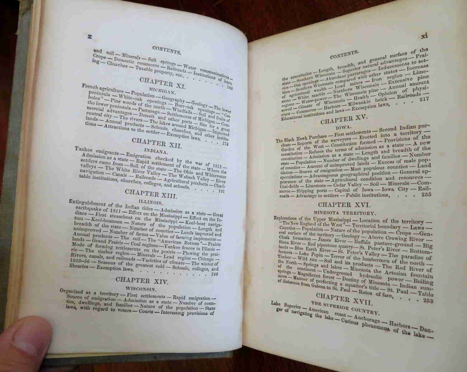 Great American Midwest Travel 1856 Ferris Book with Large Territorial U.S. Map
